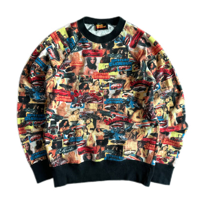 Hysteric Glamour 1990s Collage Car and Topless Woman Sweater