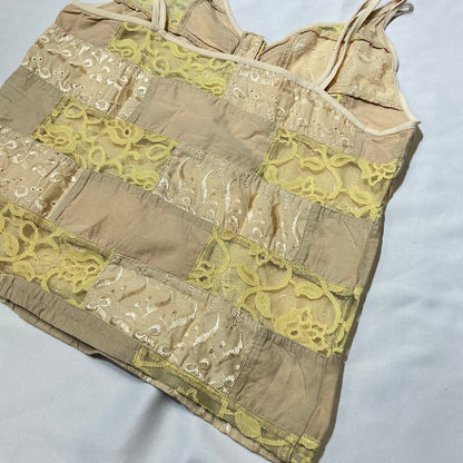 Sheer Lace Patched Cami