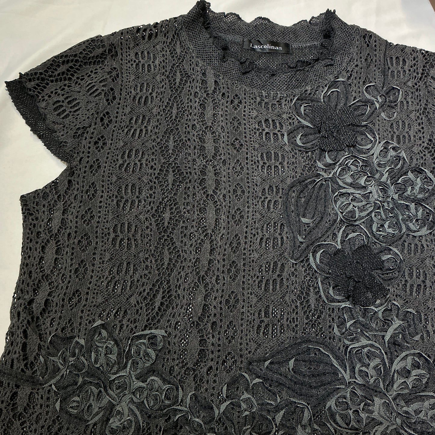 Mesh Floral Top