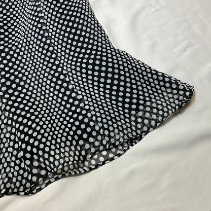 Mesh Polka Dot Midi Skirt
