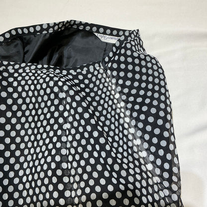 Mesh Polka Dot Midi Skirt