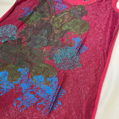 Desigual Graphic Lace Top