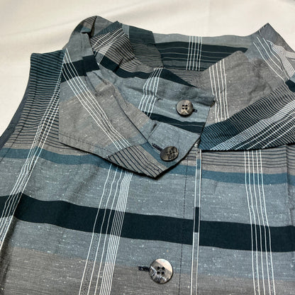 Plaid A-line Sleevesless Shirt