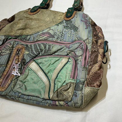 Patchwork Floral Printed Multi-Pocket Bag