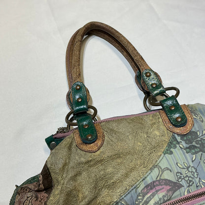 Patchwork Floral Printed Multi-Pocket Bag