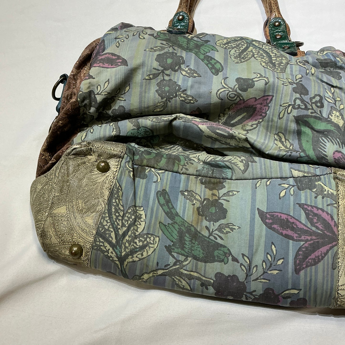 Patchwork Floral Printed Multi-Pocket Bag
