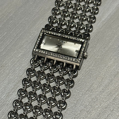 Rectangular Alloy Braid Watch