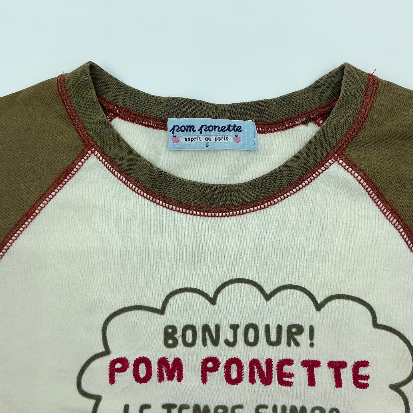 00s Pom Ponette Raglan Long Sleeve Tee