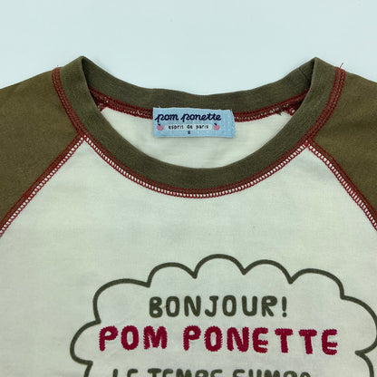 00s Pom Ponette Raglan Long Sleeve Tee