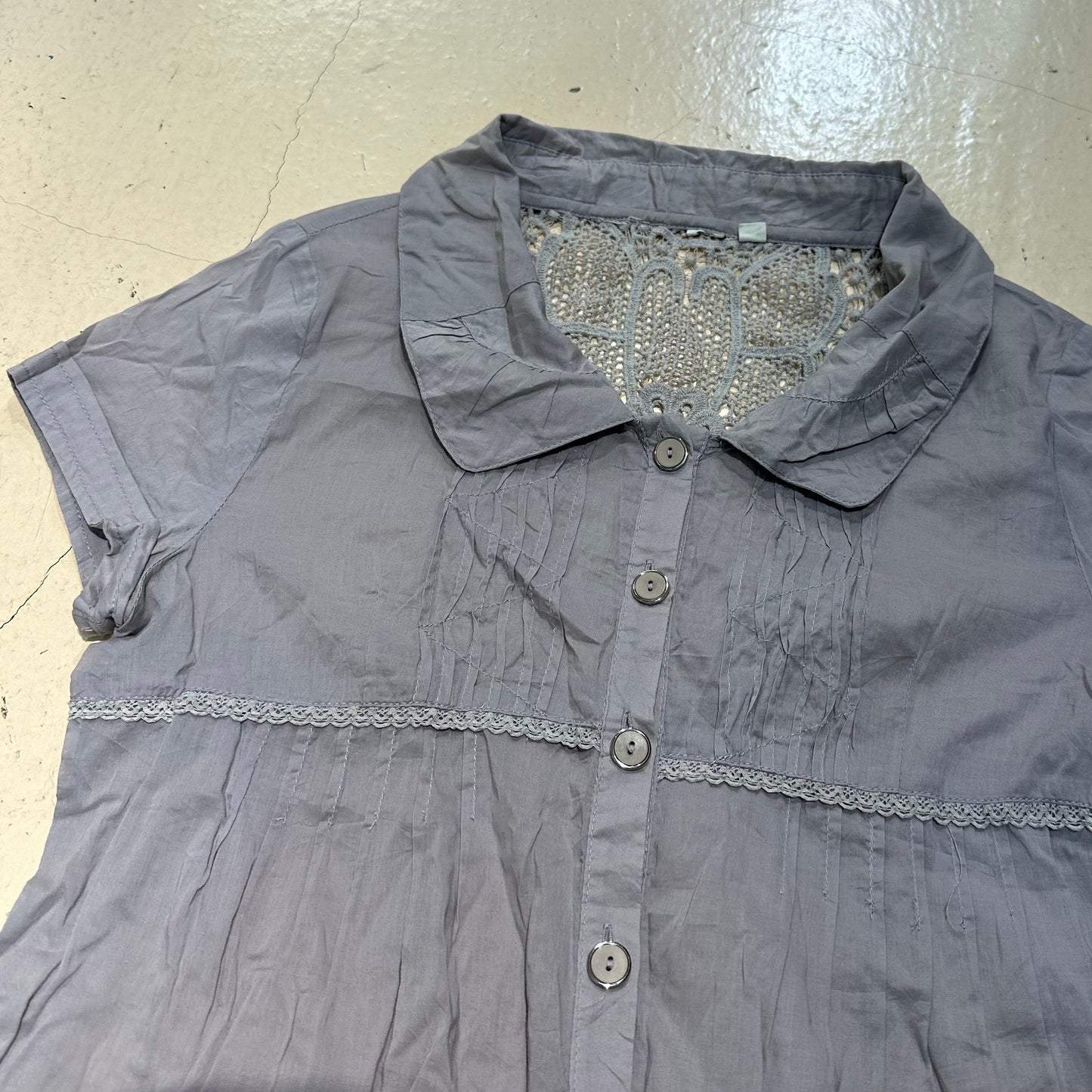 Floral Stitching Shirt
