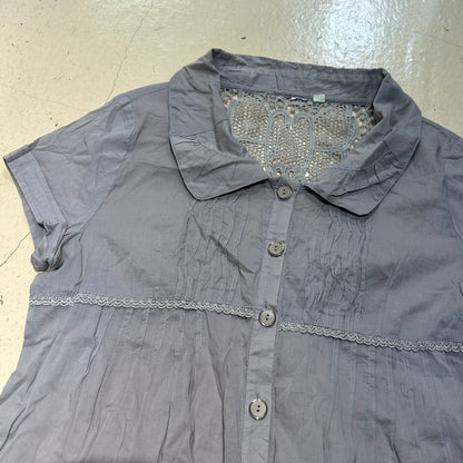 Floral Stitching Shirt