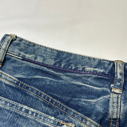 90s Hysteric Glamour x Andy Warhole Strawberry Studded Denim Mini Skirt