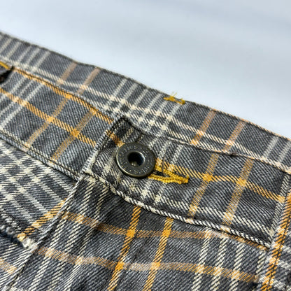 90s Hysteric Glamour Patched Plaid Skirt