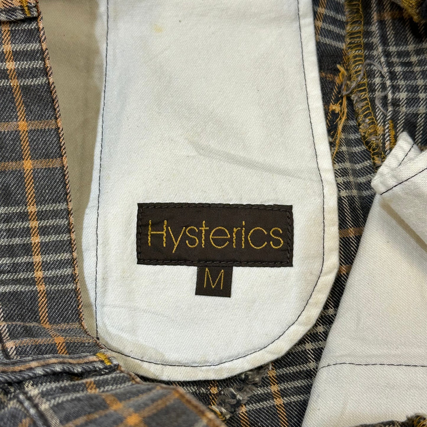 90s Hysteric Glamour Patched Plaid Skirt