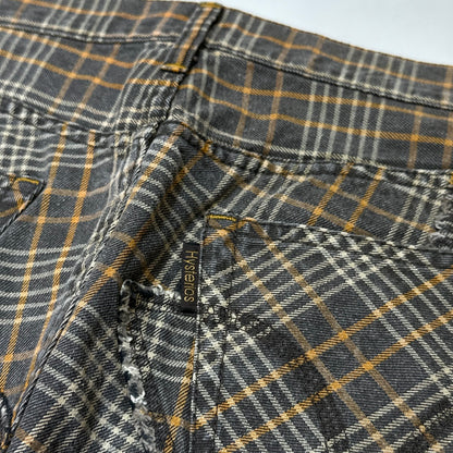 90s Hysteric Glamour Patched Plaid Skirt