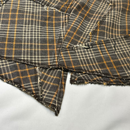 90s Hysteric Glamour Patched Plaid Skirt