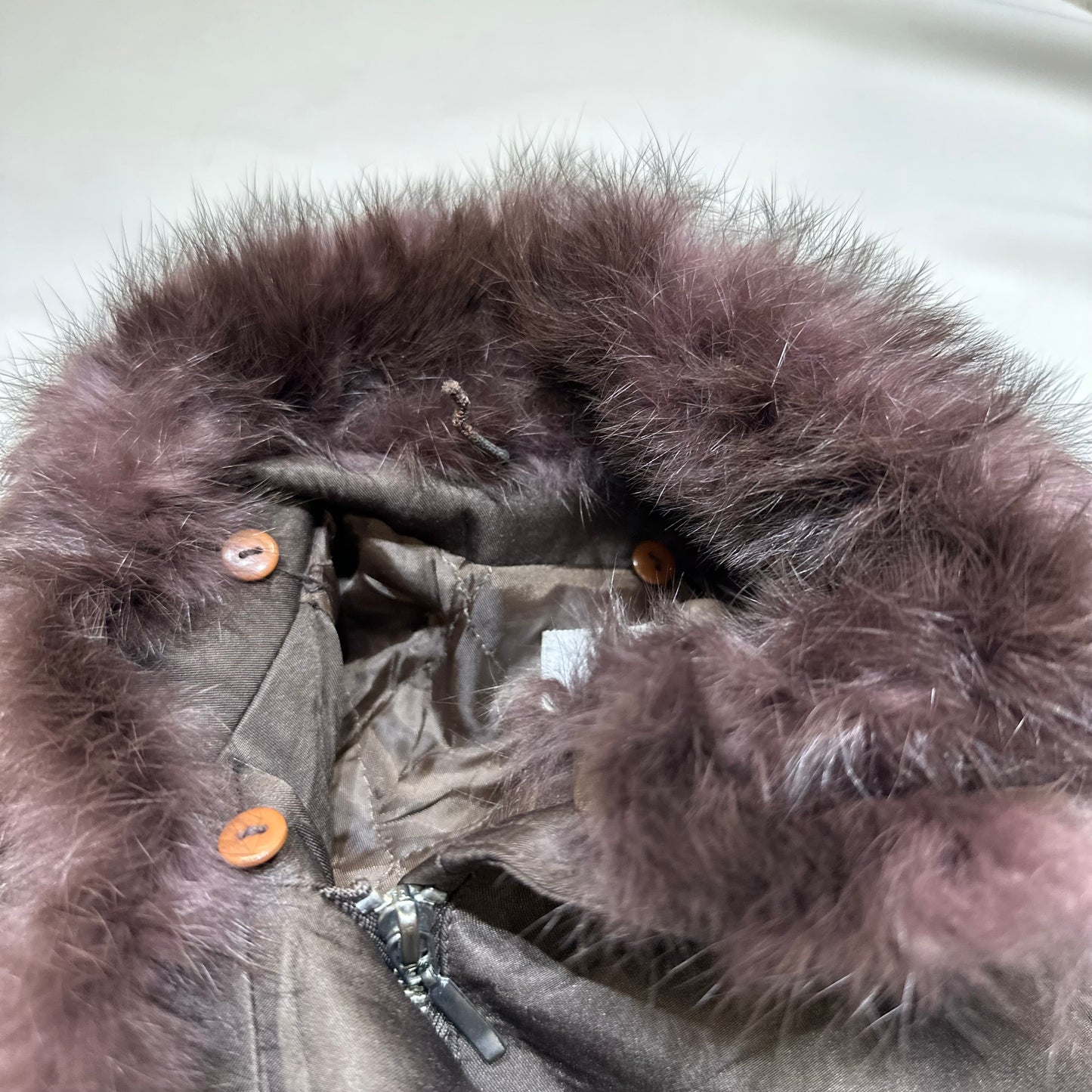 Removable Fur Trim Coat