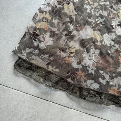 Floral Square Neck Vest