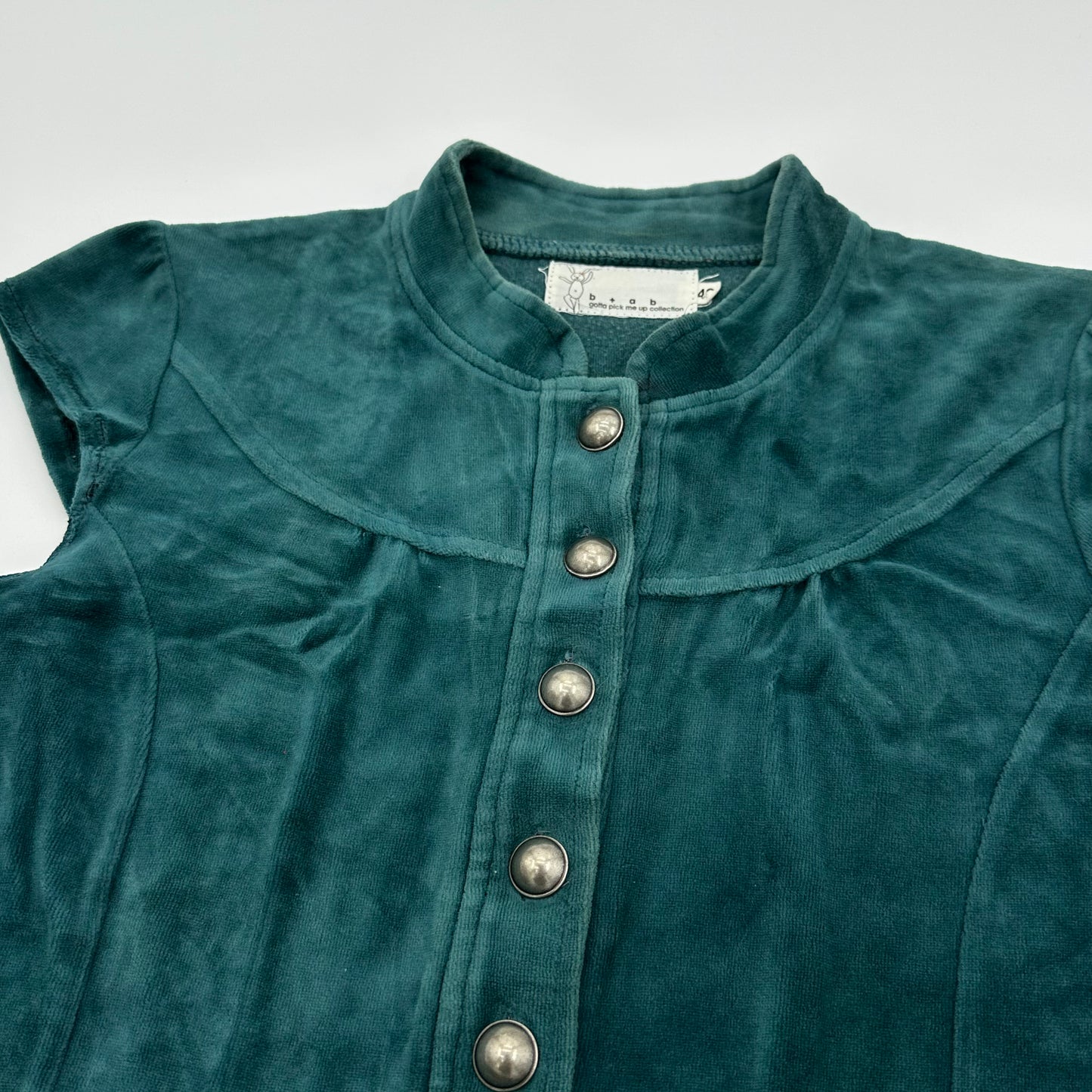 Emerald Velvet Cap Sleeves Lace Peplum Waistcoat