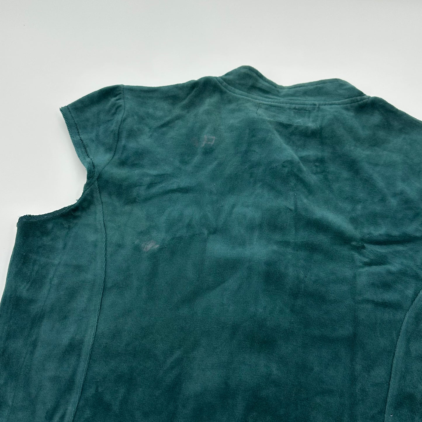Emerald Velvet Cap Sleeves Lace Peplum Waistcoat