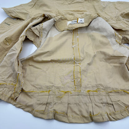 Cropped Trench Button Up Coat