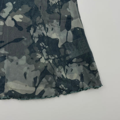 EDC Mesh Camo V-neck Flutter Sleeves Vest