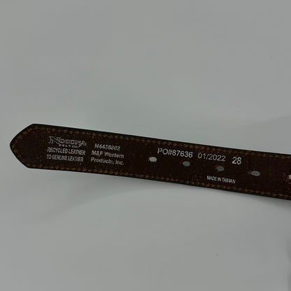 Blue Cross Cowboy Leather Belt