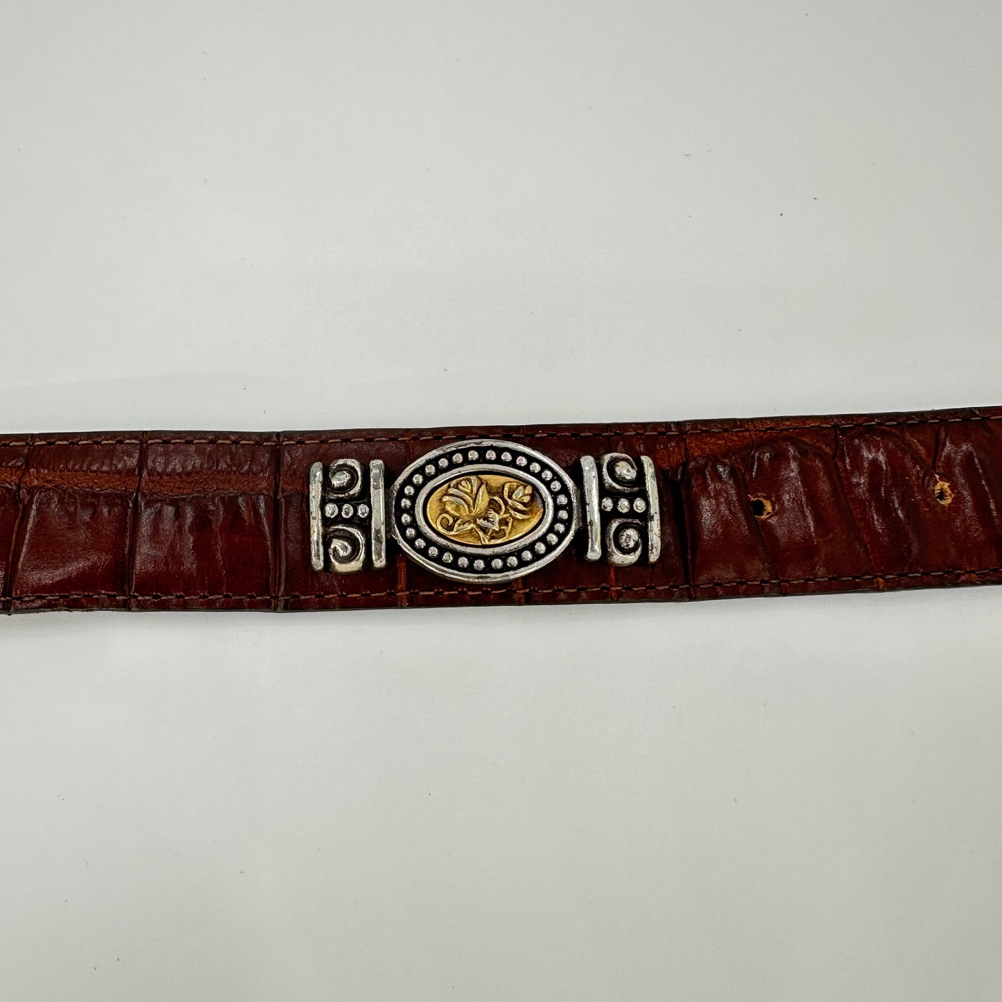 1996 Brighton Museum Collection Greco-roman Coin Leather Belt