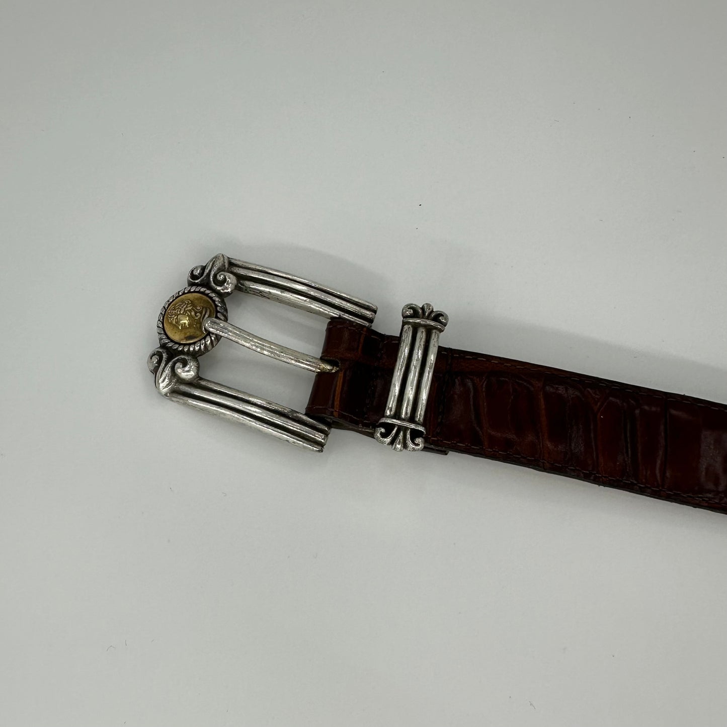 1996 Brighton Museum Collection Greco-roman Coin Leather Belt