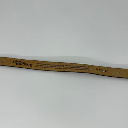 1996 Brighton Museum Collection Greco-roman Coin Leather Belt