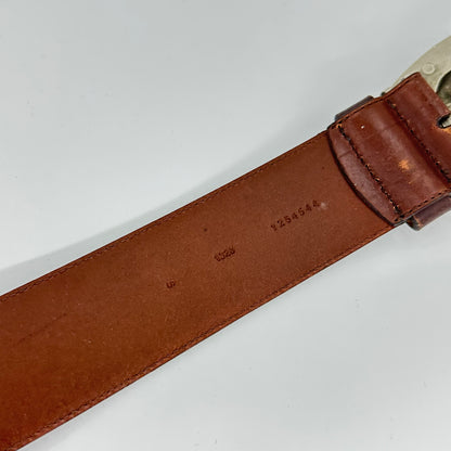 Ralph Lauren 00s Horseshoes Horse Head Buckle Leather Belt