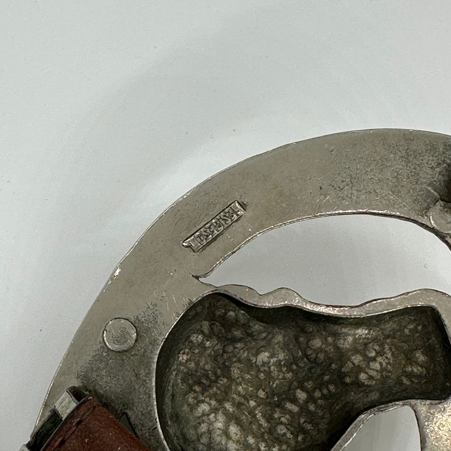 Ralph Lauren 00s Horseshoes Horse Head Buckle Leather Belt