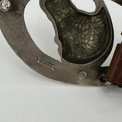 Ralph Lauren 00s Horseshoes Horse Head Buckle Leather Belt