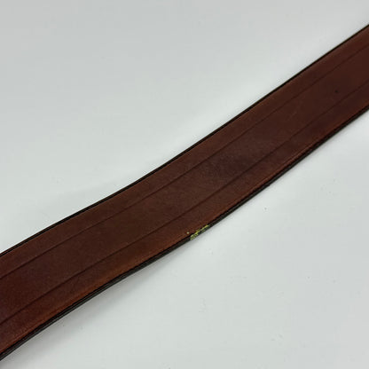 Ralph Lauren 00s Horseshoes Horse Head Buckle Leather Belt
