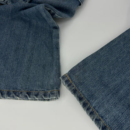 2000s Betty Boop Angel Cargo Flare Denim Jeans