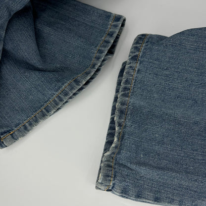 2000s Betty Boop Angel Cargo Flare Denim Jeans