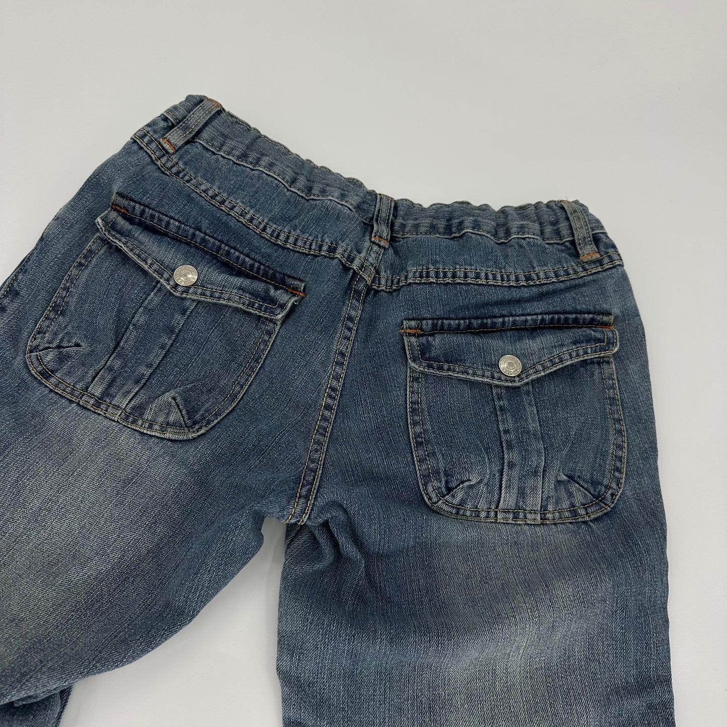 2000s Betty Boop Angel Cargo Flare Denim Jeans