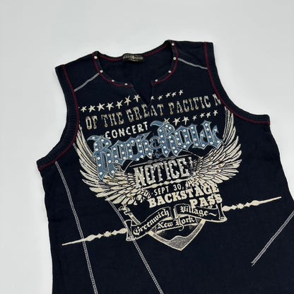Skinny Minnie Rhinestone Graphic Tank