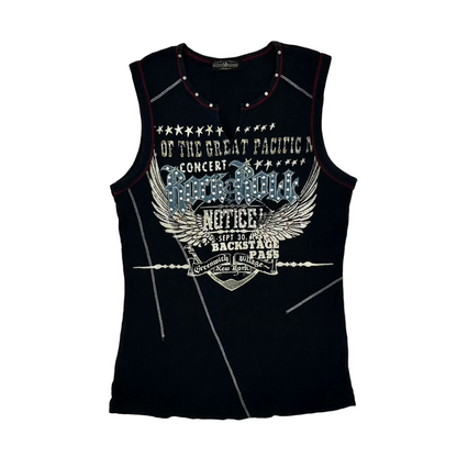 Skinny Minnie Rhinestone Graphic Tank