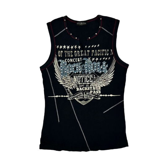 Skinny Minnie Rhinestone Graphic Tank