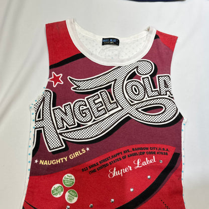Angel Blue Super Label Cola Tank Top