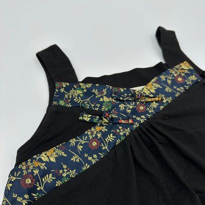 Oriental Floral Knot Dragon Embroidery Tank Top