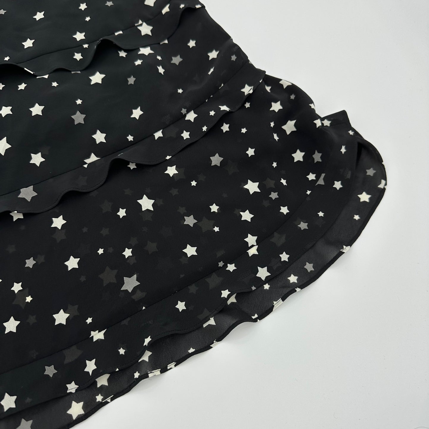 Star AOP Layered Flare Skirt