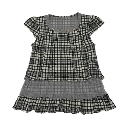 Plaid Layered Top