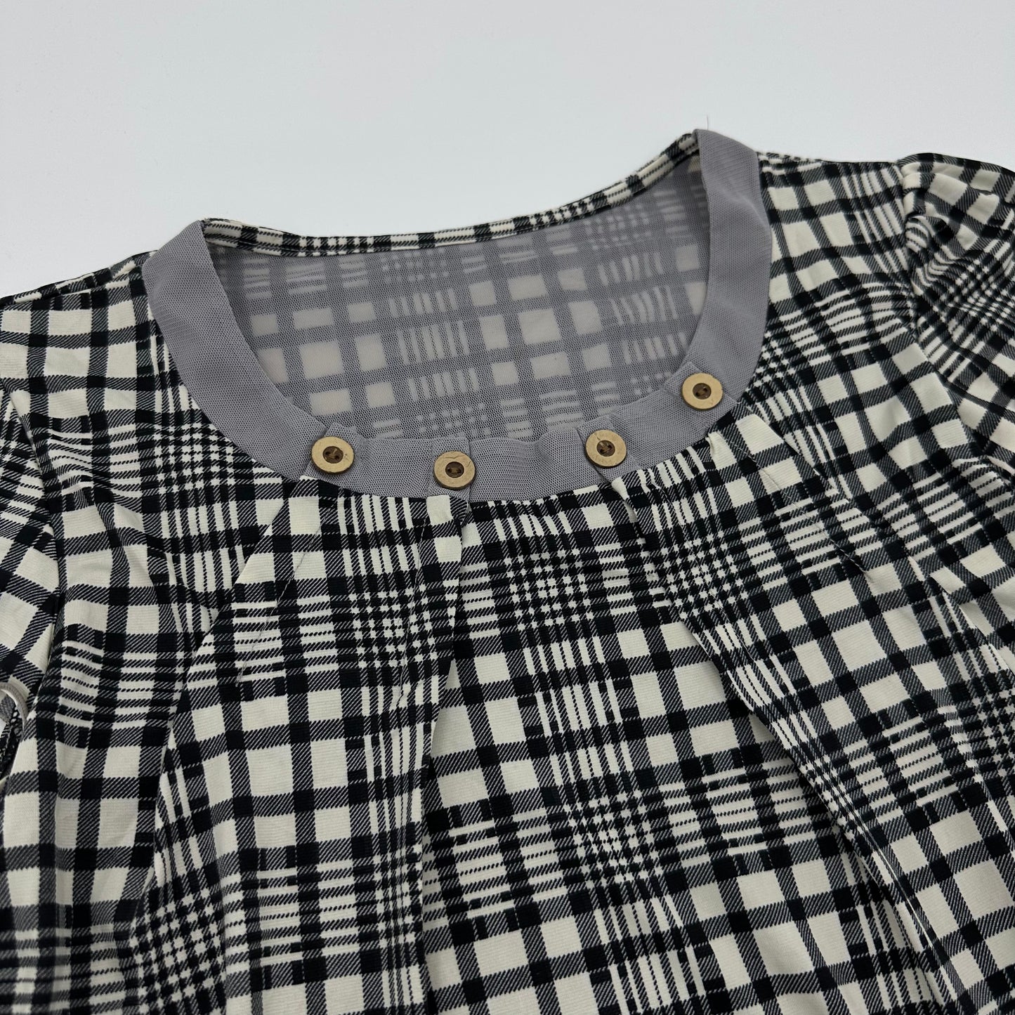 Plaid Layered Top