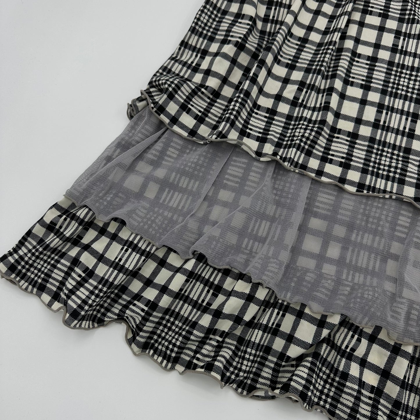 Plaid Layered Top