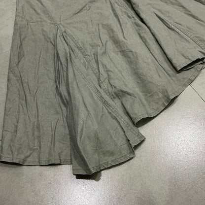 Asymmetric Drawstring Midi Skirt