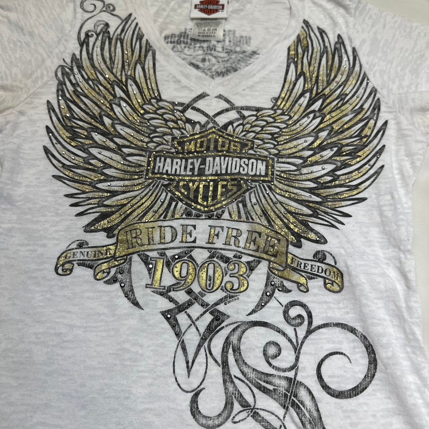 2013 Harley Davidson Wings Tee