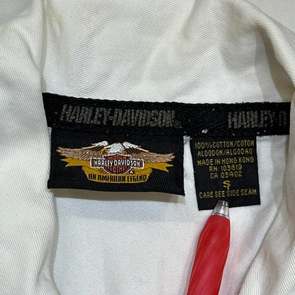 Harley Davidson 90s American Flag Eagle Embroidered Studded Vest