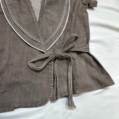 Waist Short Sleeve Blazer